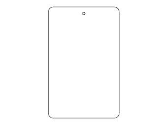 Custom shapes car air fresheners and car deodorizers - model:﻿Rectangular, personalization on request for corporate branding﻿