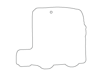 Custom shapes car air fresheners and car deodorizers - model:﻿Truck, personalization on request for corporate branding﻿