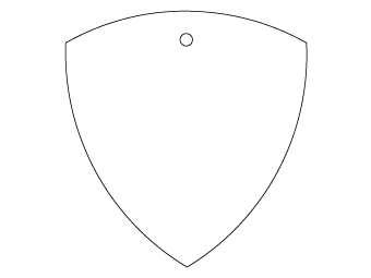 Custom shapes car air fresheners and car deodorizers - model:﻿Crests, personalization on request for corporate branding﻿